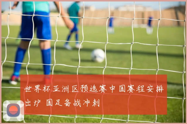 世界杯亚洲区预选赛中国赛程安排出炉 国足备战冲刺